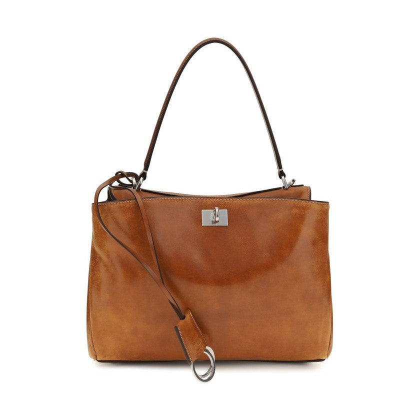 Balenciaga Brown Lamb Ovis Aries Aries Handbag