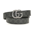 Gucci Black Calf Leather Bos Taurus Regular Belt