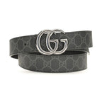 Gucci Black Calf Leather Bos Taurus Regular Belt