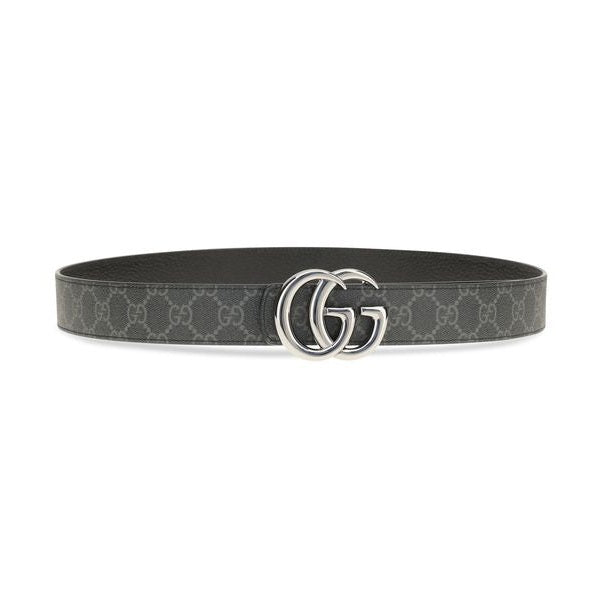 Gucci Black Calf Leather Bos Taurus Regular Belt