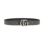 Gucci Black Calf Leather Bos Taurus Regular Belt