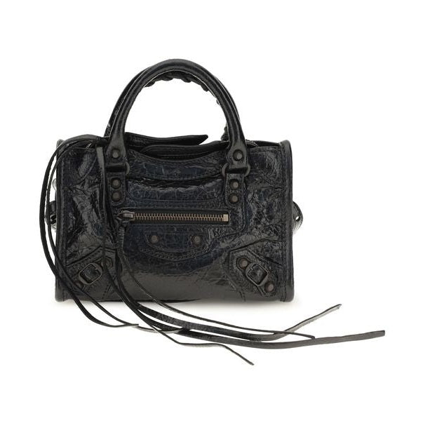 Balenciaga Black Lamb Ovis Aries Aries Handbag
