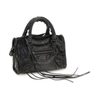 Balenciaga Black Lamb Ovis Aries Aries Handbag