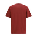 Brunello Cucinelli Bordeaux Cotton T-Shirt