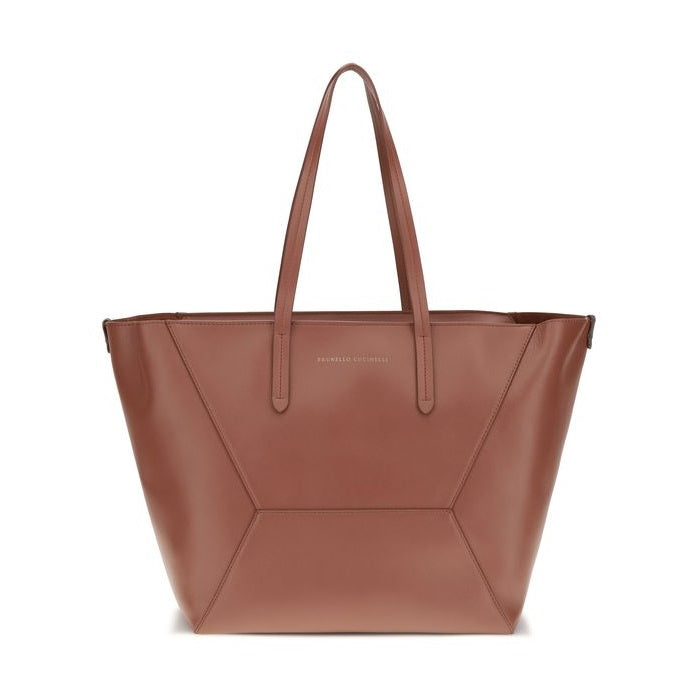 Brunello Cucinelli Multicolor Calf Leather Bos Taurus Shoulder Bag