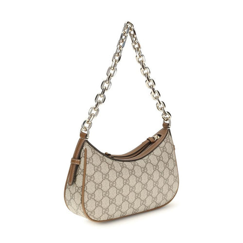 Beige Fabric Handbag