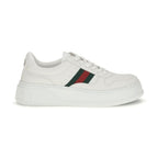 Gucci White Calf Leather Bos Taurus Chunky Sneakers