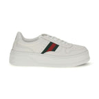 Gucci White Calf Leather Bos Taurus Chunky Sneakers