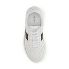 Gucci White Calf Leather Bos Taurus Chunky Sneakers