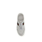 White Calf Leather Bos Taurus Athletic Sneakers