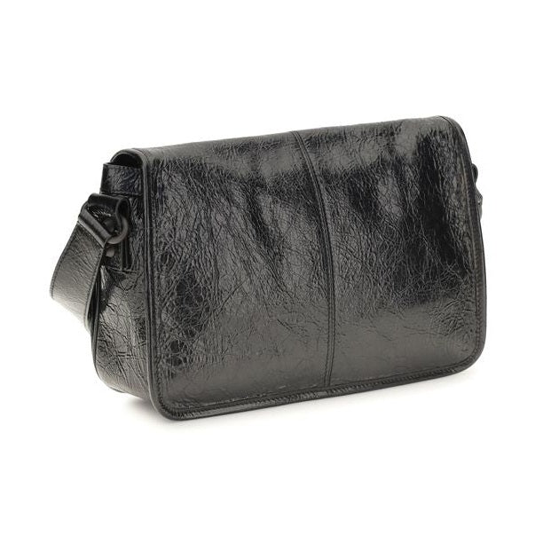 Balenciaga Black Lamb Ovis Aries Aries Shoulder Bag