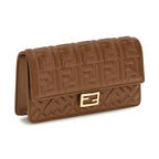 Fendi Brown Calf Leather Bos Taurus Wallet