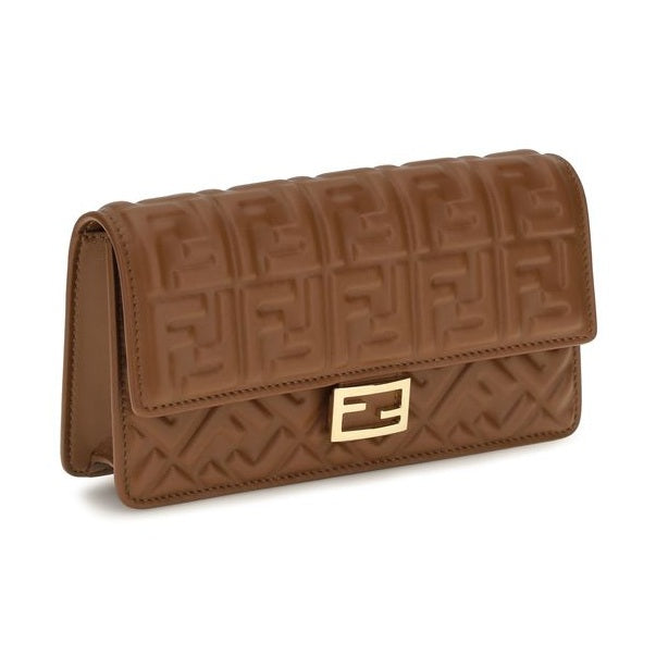 Fendi Brown Calf Leather Bos Taurus Wallet
