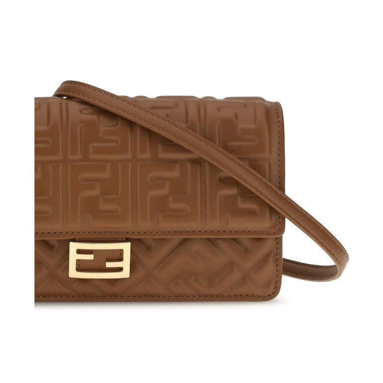 Fendi Brown Calf Leather Bos Taurus Wallet