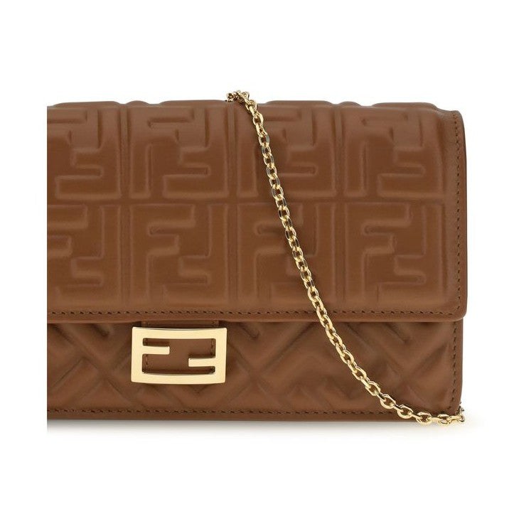 Fendi Brown Calf Leather Bos Taurus Wallet
