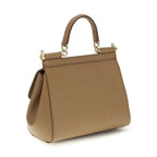 Dolce & Gabbana Beige Calf Leather Bos Taurus Shoulder Bag