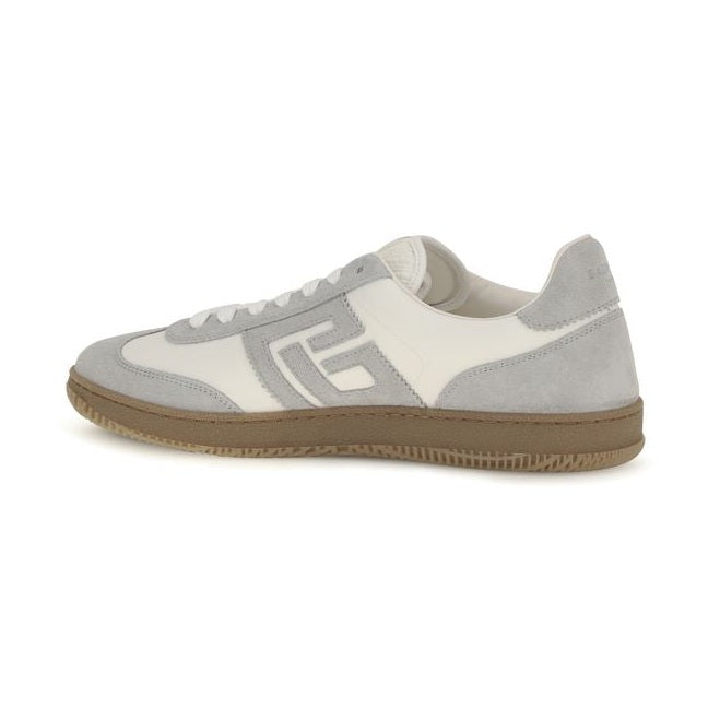 Balmain White Calf Leather Bos Taurus Athletic Sneakers