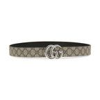 Gucci Beige Calf Leather Bos Taurus Regular Belt