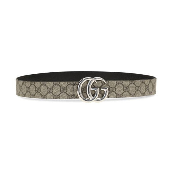 Gucci Beige Calf Leather Bos Taurus Regular Belt
