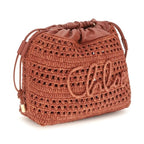 Chloé Multicolor Raffia Shoulder Bag