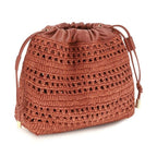 Chloé Multicolor Raffia Shoulder Bag