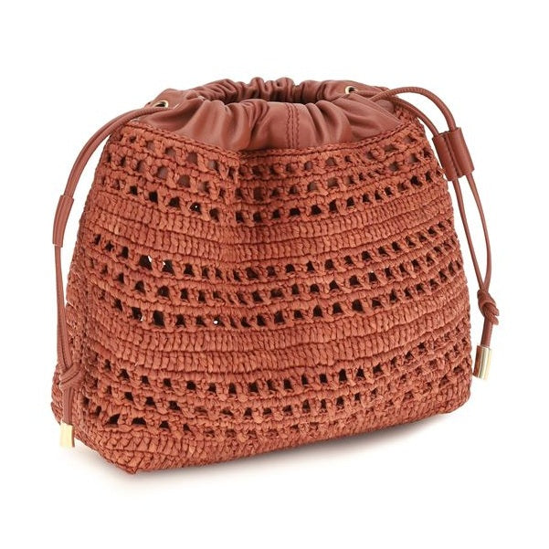Chloé Multicolor Raffia Shoulder Bag
