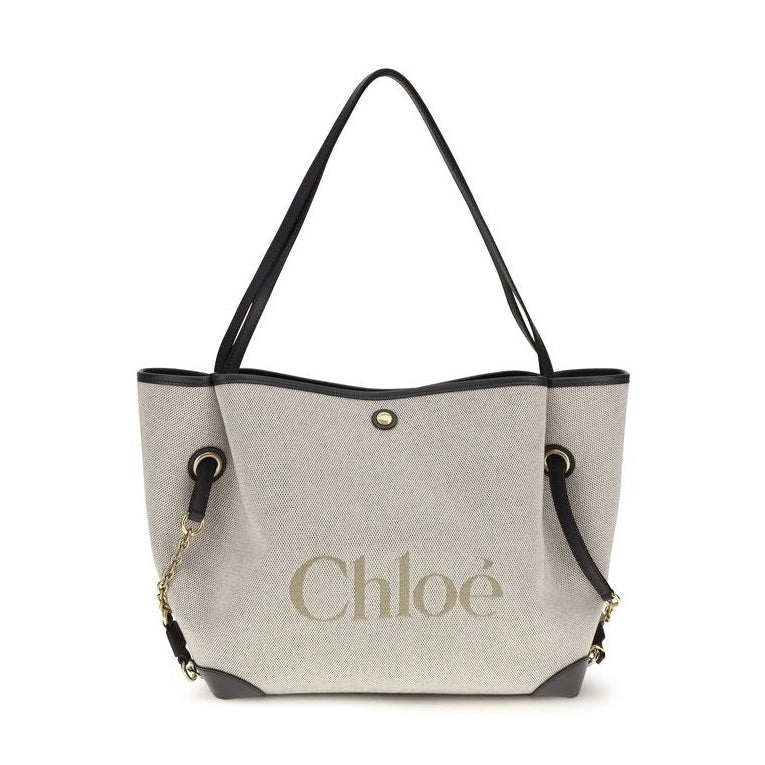 Chloé Gray Cotton Shoulder Bag