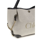 Chloé Gray Cotton Shoulder Bag