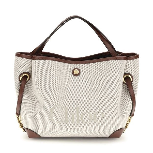 Chloé Beige Fabric Handbag