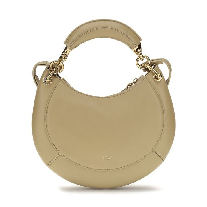 Chloé Beige Calf Leather Bos Taurus Shoulder Bag