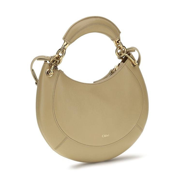 Chloé Beige Calf Leather Bos Taurus Shoulder Bag