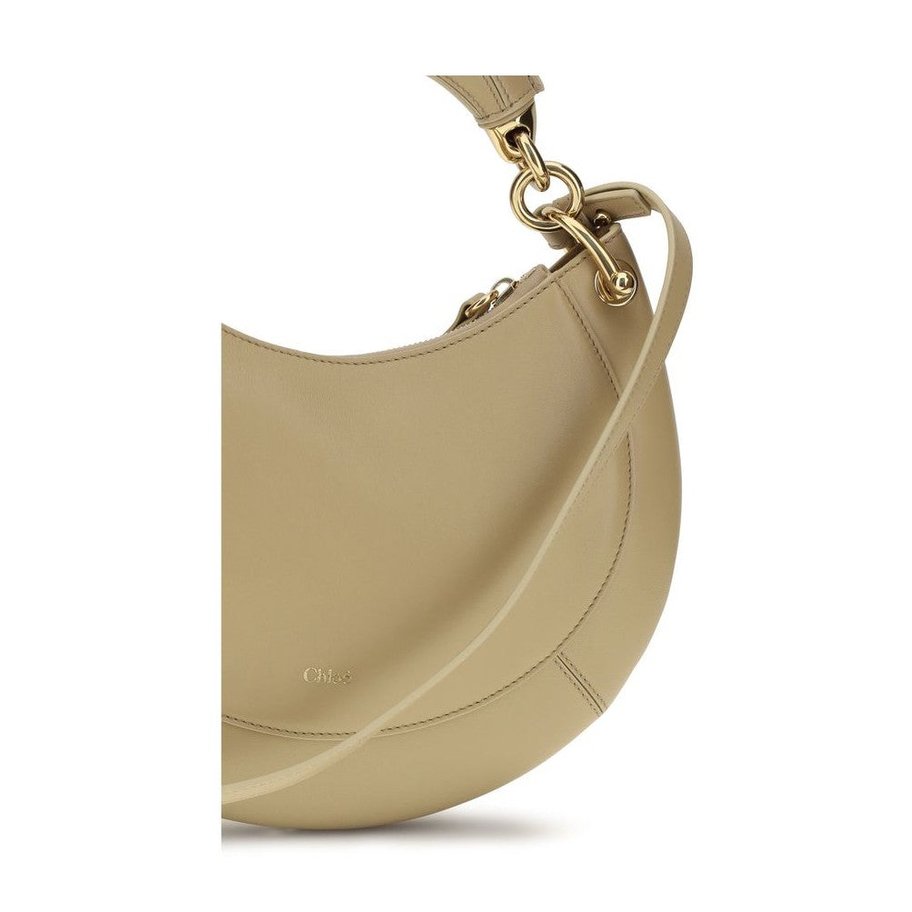 Chloé Beige Calf Leather Bos Taurus Shoulder Bag