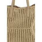 Brunello Cucinelli Beige Raffia Handbag