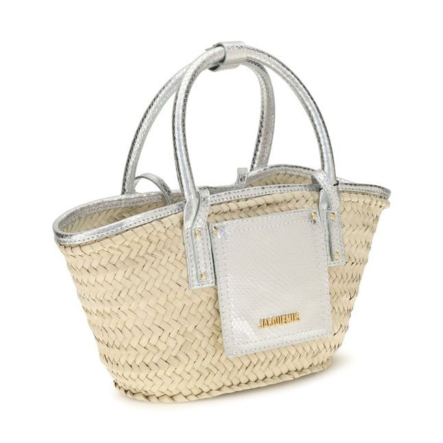 Jacquemus Beige Raffia Handbag