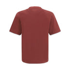 Brunello Cucinelli Bordeaux Cotton T-Shirt