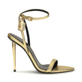 Tom Ford Gold Lamb Ovis Aries Aries Stiletto Heel Sandals