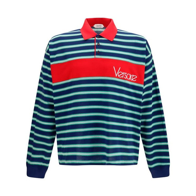 Versace Multicolor Cotton Polo Shirt