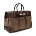 Brunello Cucinelli Brown Calf Leather Bos Taurus Luggage And Travel