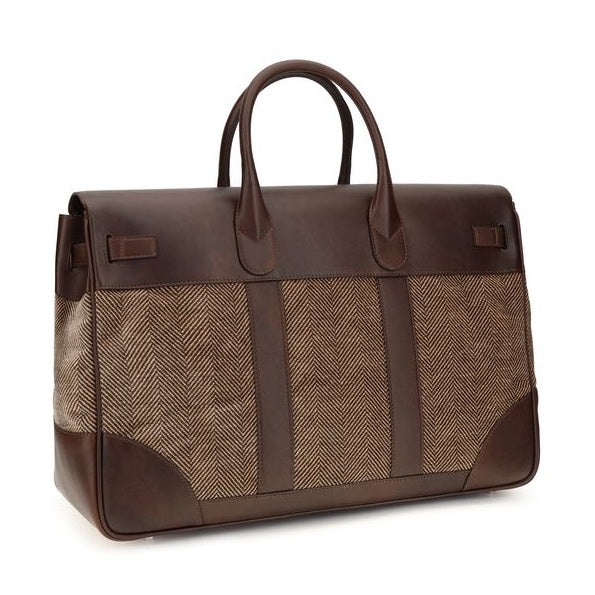 Brunello Cucinelli Brown Calf Leather Bos Taurus Luggage And Travel