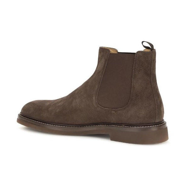 Brunello Cucinelli Brown Calf Leather Bos Taurus Chelsea Boots