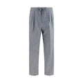 Brunello Cucinelli Gray Wool Oves Aries Casual Pants