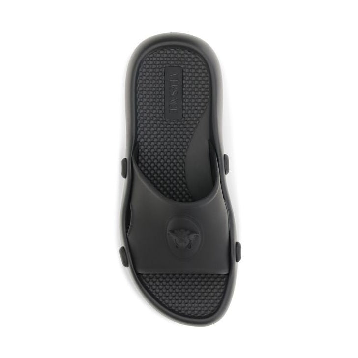 Versace Black Rubber Sandals