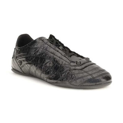 Balenciaga Black Calf Leather Bos Taurus Athletic Sneakers