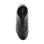 Balenciaga Black Calf Leather Bos Taurus Athletic Sneakers
