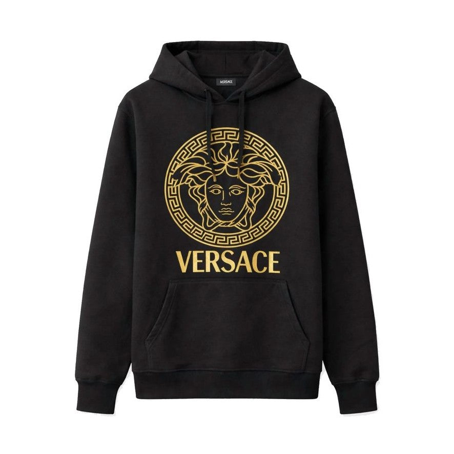 Versace Black Cotton Hoodie