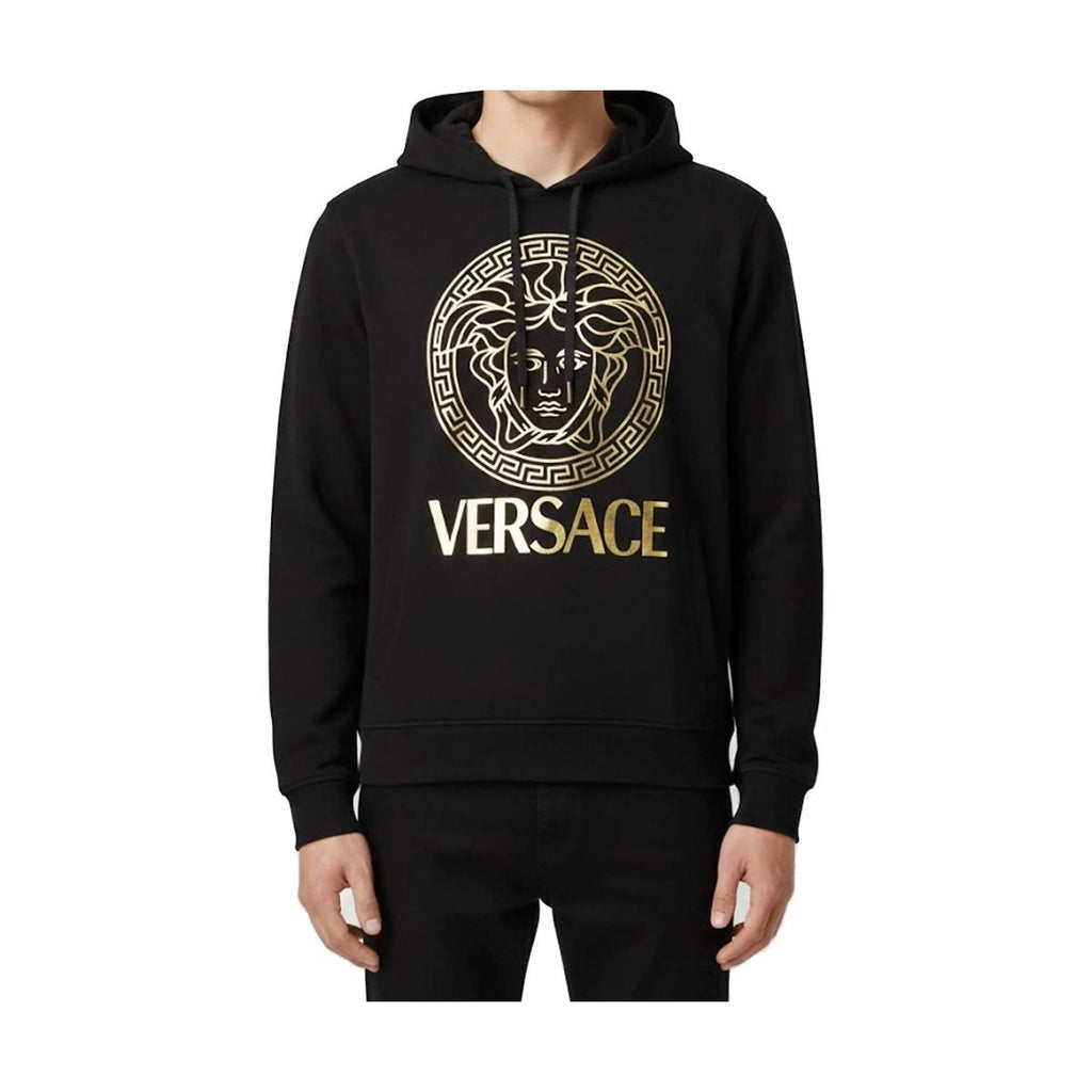 Versace Black Cotton Hoodie