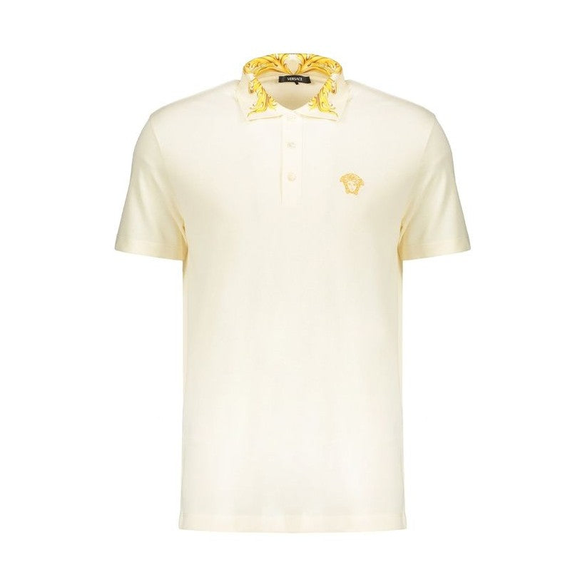 Versace Bicolor Cotton Polo Shirt