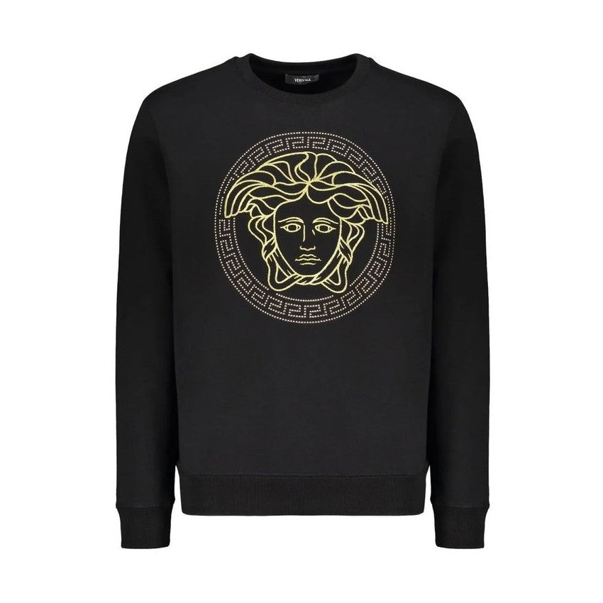 Versace Black Cotton Sweatshirt