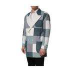 Dolce & Gabbana Multicolor Patchwork Linen Double Breasted Jacket