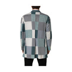 Dolce & Gabbana Multicolor Patchwork Linen Double Breasted Jacket